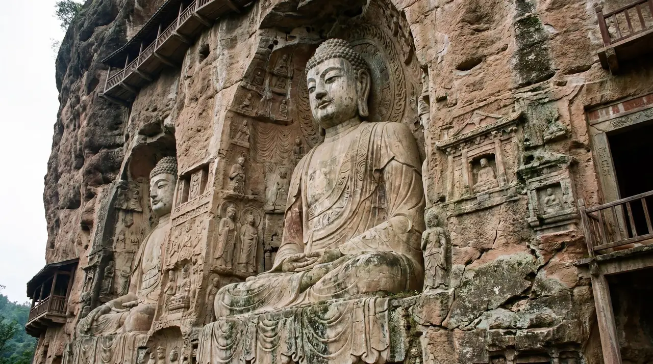 Buddha statues representing a more balanced province-wide route